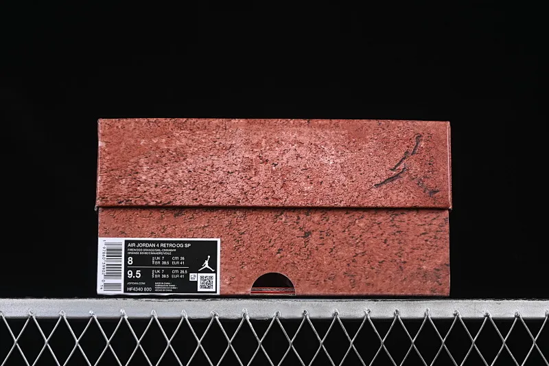 All categories Air Jordan Jordan series basketball shoes Air Jordan 4 cost-effective version Nigel Sylvester x Air Jordan 4 OG "Brick By Brick" AJ4 Joe 4 orange brown HF4340-800